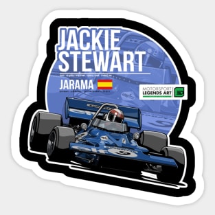 Jackie Stewart 1970 Jarama Sticker